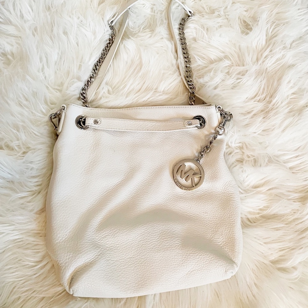 Michael Kors White Boho Handbag